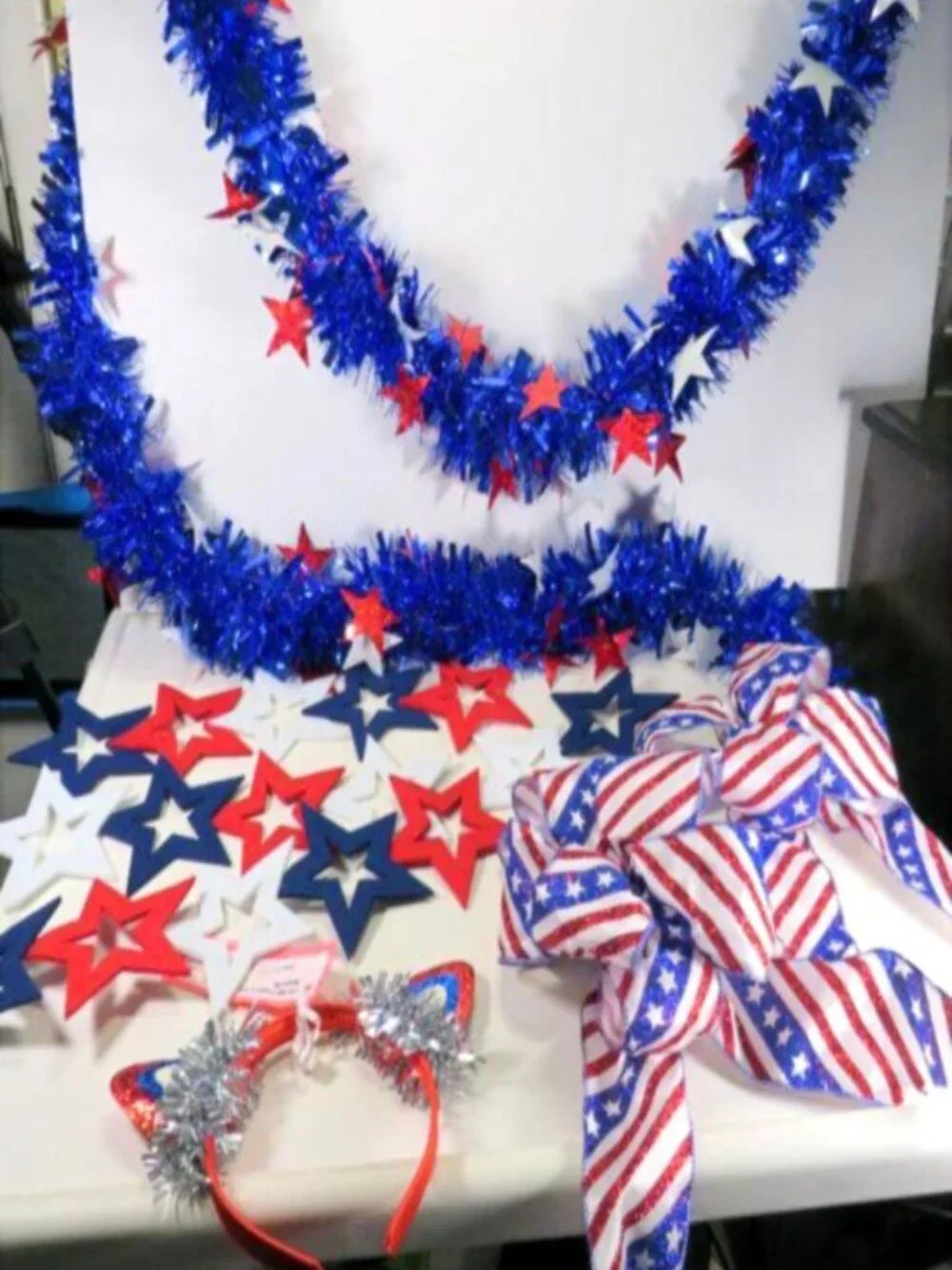 Festive Americana Party Kit Red White Blue USA Holiday Bundle Patriotic